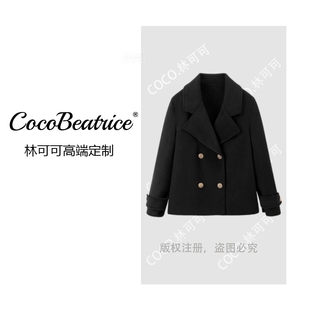 【COCO林可可】边芙卡羊毛大衣韩版休闲小个子短款外套女款650166
