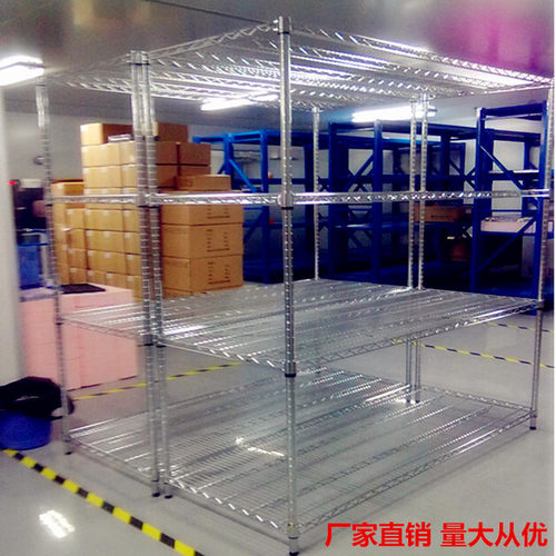 镀铬移动防静电带轮手推车物料架
