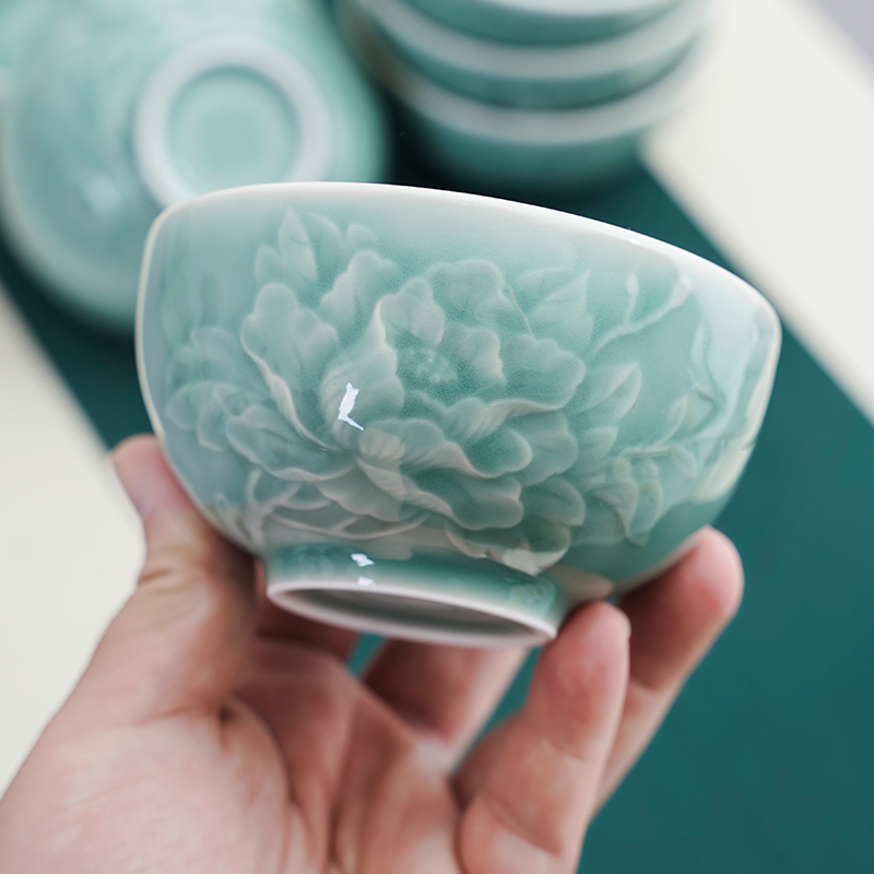 典克青瓷中式家用加厚饭碗