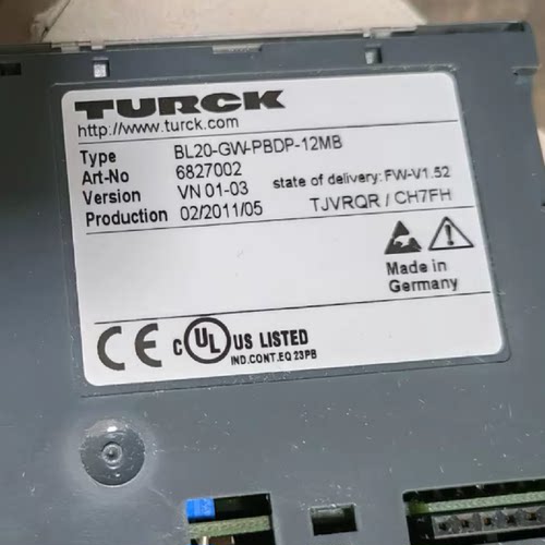 议价图尔克模块BL20-GW-PBDP-12MB 6827002 全新现货
