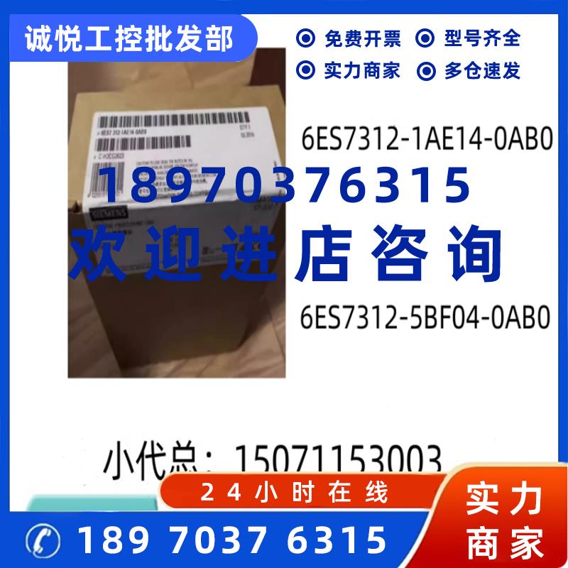 议价西门子6ES7312-1AE14-0AB0/6ES7312-5BF04-0AB0 CPU模块