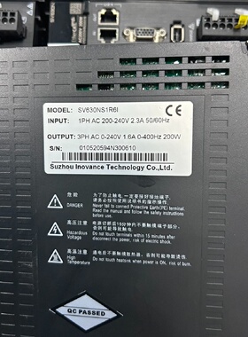 议价汇川630N伺服驱动SV630NS1R6I 电机MS1H1-20B30CB-T331Z