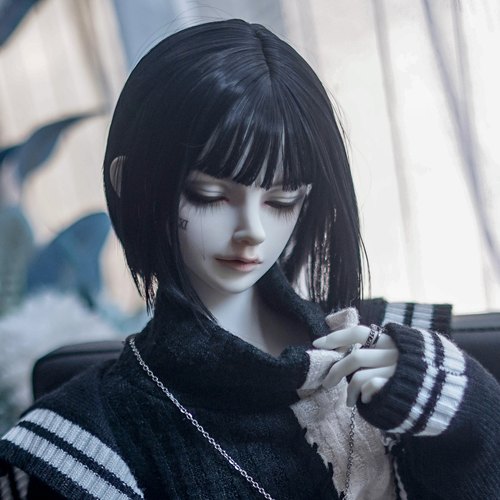 桃气岛屿BJD假发仿马海毛牛奶丝超柔软服帖基础造型款波波头成品