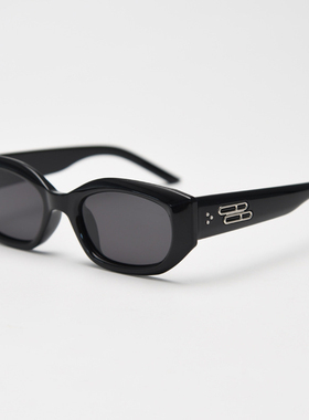 韩版潮大框个性TR90偏光太阳眼镜男女网红黑色显脸小复古墨镜街拍