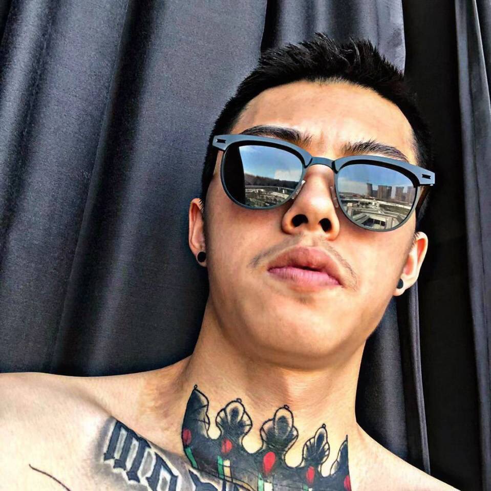 抖音复古眼镜男个性金属方形半框偏光太阳镜黑色女士潮牌墨镜小脸