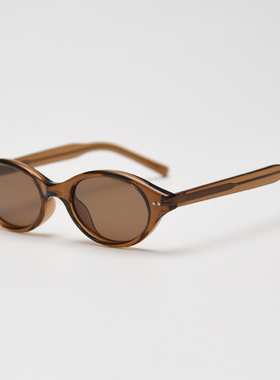 小镜面纺锤形TR90质感偏光太阳镜先锋主义复古冷酷男女墨镜