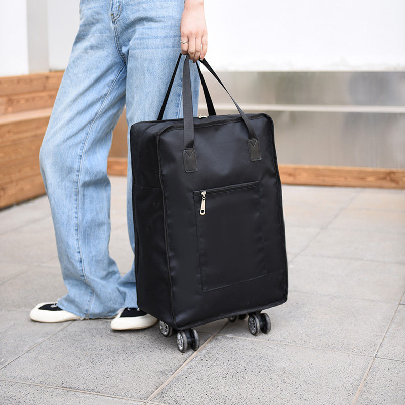 万向轮手提旅行袋无拉杆折叠行李包超大容量防水短途收纳搬家袋