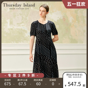 Thursday Island星期四岛屿23波西米亚连衣裙T234MOP262W商场同款