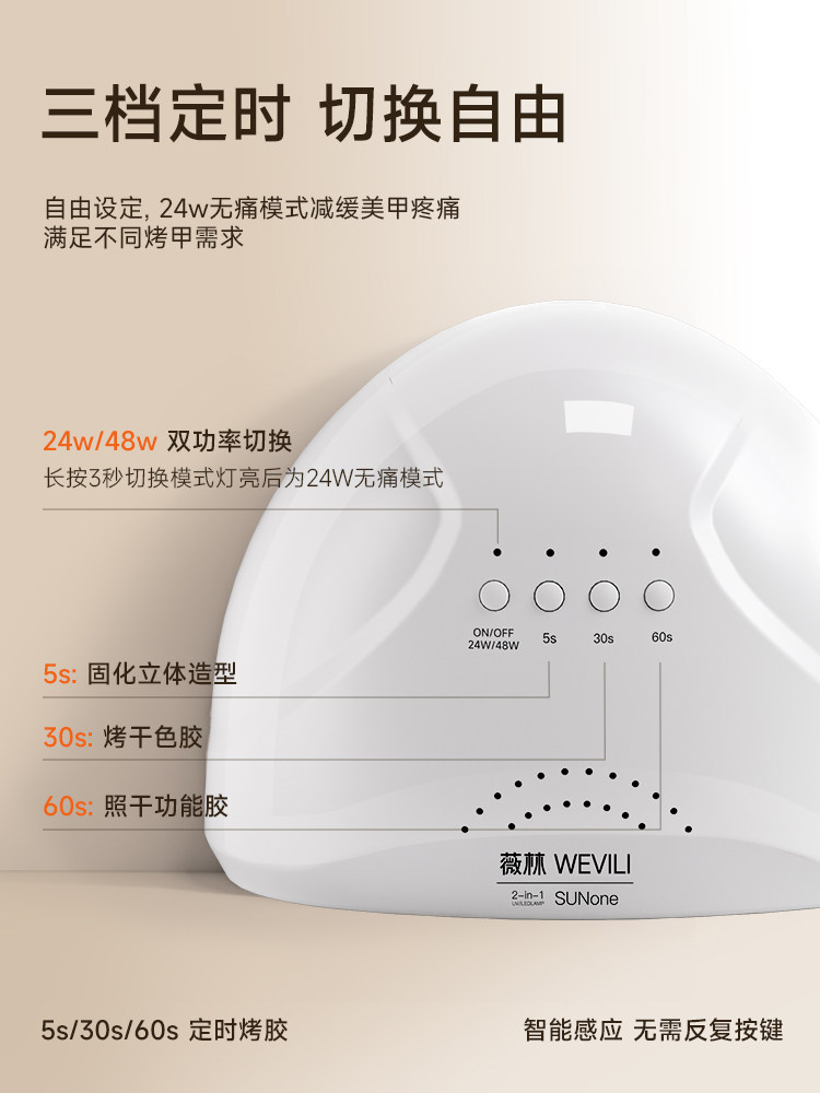 Professional UV LED Nail Lamp for Salon-Quality Home Manis - Product image 3