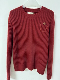 加厚软糯毛衣外套保暖 女秋冬季 egg韩国设计感 100%羊毛针织衫