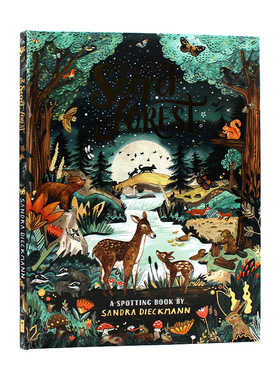 现货包邮 The Secret Forest 秘密森林 动植物绘画 儿童绘本 英国插画家Sandra Dieckmann绘本 英文原版