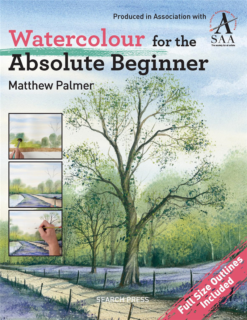 现货包邮 原版 Watercolour for the Absolute Beginner 绝对初学者的水彩 水彩画基础教学书籍