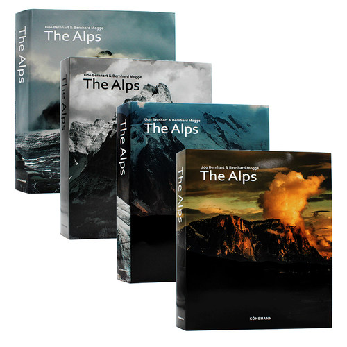 现货包邮 精装 The Alps 阿尔卑斯山 展示了阿尔卑斯山风景的多样性和美丽 100多座13000英尺高的山峰 进口原版 多语种
