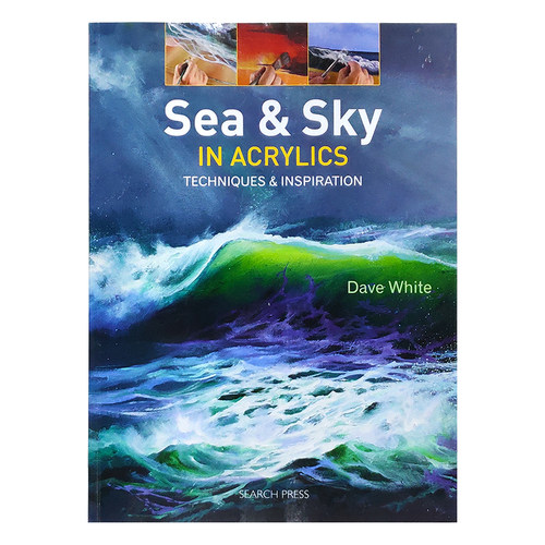 现货包邮  Sea & Sky in Acrylics  丙烯酸水彩画 用简单有效的技术 教你绘画海与天空