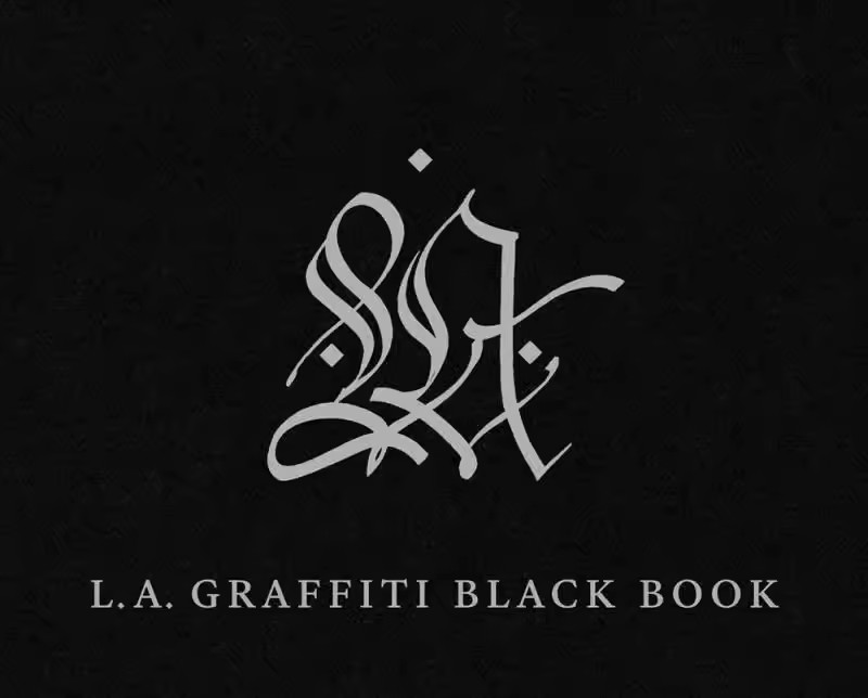 现货包邮 L.A. Graffiti Black Book 洛杉矶涂鸦黑皮书 151名洛杉矶艺术家创作的独特作品的集合 艺术插画平面设计 英文原版