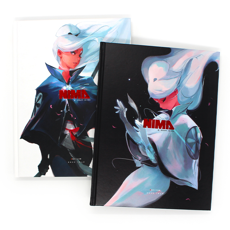 动漫角色介绍 绘画人物场景故事技能展示 两款封面 随机发 英文原版