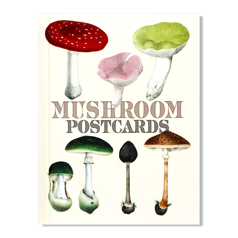 正版现货 Mushroom Postcards蘑菇明信片 英文原版进口精装 蘑菇植物插图百科全书口袋本 蘑菇研究参考艺术绘画册书籍畅销书