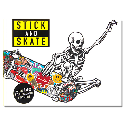 现货包邮 Stick and Skate 坚持与滑板 滑板运动核心贴纸文化 标志性品牌 巧克力、HUF等贴纸收录 滑板爱好者必备 英文原版