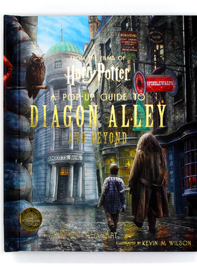 现货包邮 哈里波特:对角巷和贝昂的弹出式指南 立体书Harry Potter: A Pop-Up Guide to Diagon Alley and Beyon电影设定 英文原版