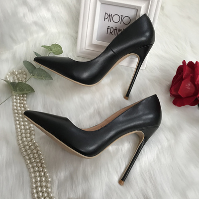 ol经典款哑光礼仪风大小码高跟鞋