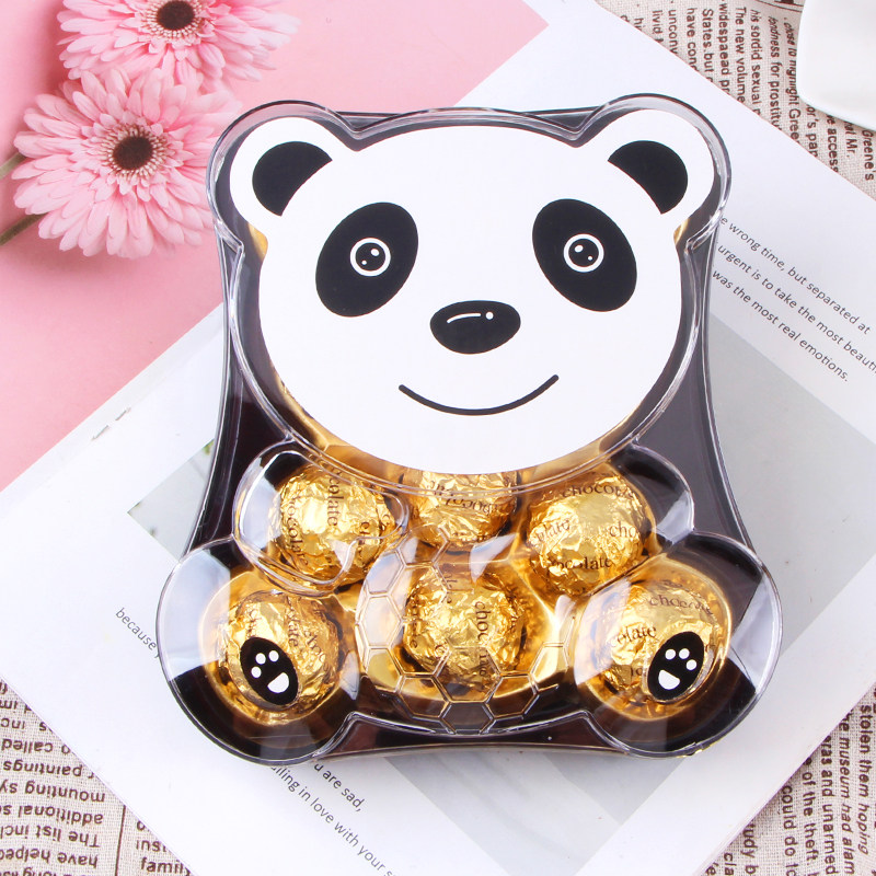 12粒金色小熊巧克力脆米巧克力盒装情人节礼物休闲小零食商超批发
