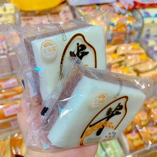 三沁园无添加蔗糖小米蛋糕黑米蛋糕粗粮营养早餐学生充饥面包糕点