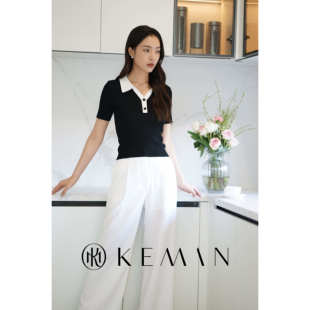 KEMAN 珂曼 2026夏新品通勤阔腿裤显瘦直筒西裤女