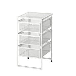 宜家代购列纳特抽屉柜白色储物收纳柜文件柜子置物架床头整理