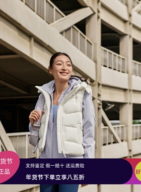 Skechers斯凯奇2025新款女士纯色秋冬防泼水羽绒梭织背心P425W086