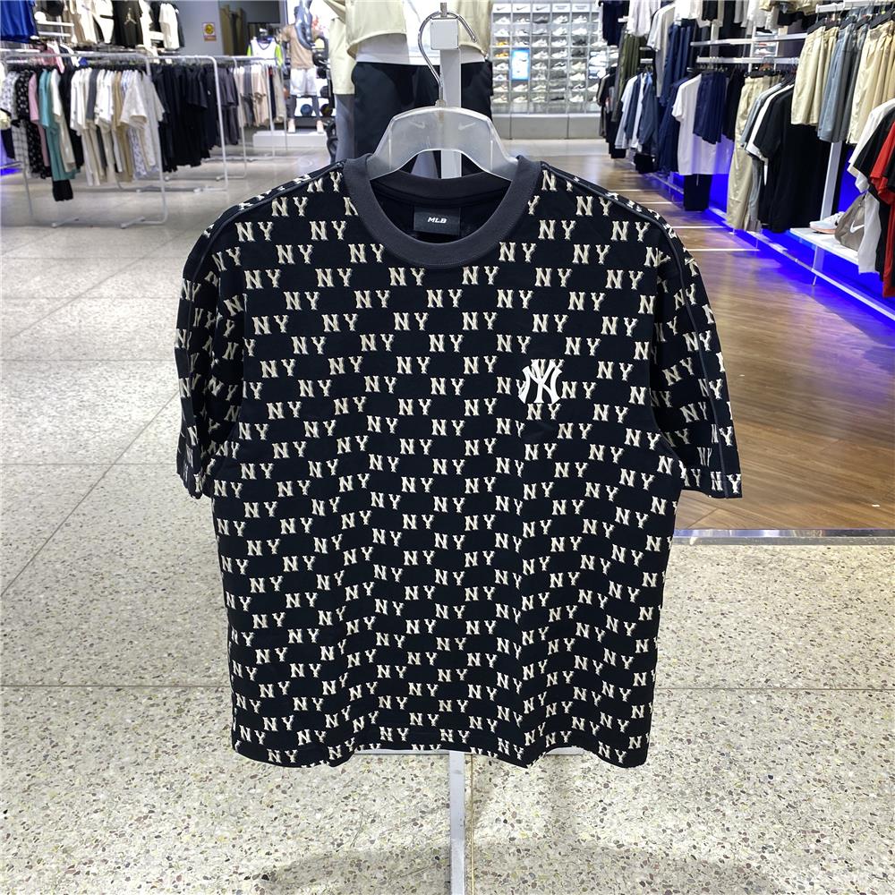 MLBT恤男女装2025夏季新款运动出行潮流时尚休闲服短袖3ATSM0553