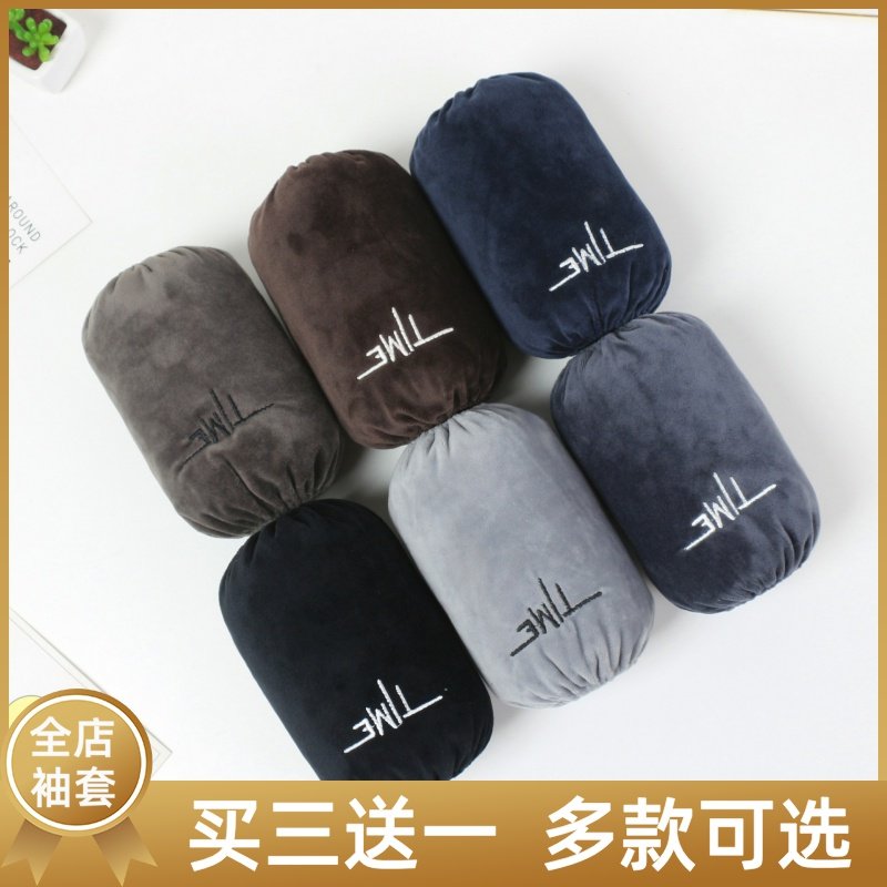 2025新款秋冬季男士袖套 短款绒布立体英文字母男款学生防污套袖,家庭/个人清洁工具,袖套,淘宝优惠券,粉丝福利购,淘宝优惠卷