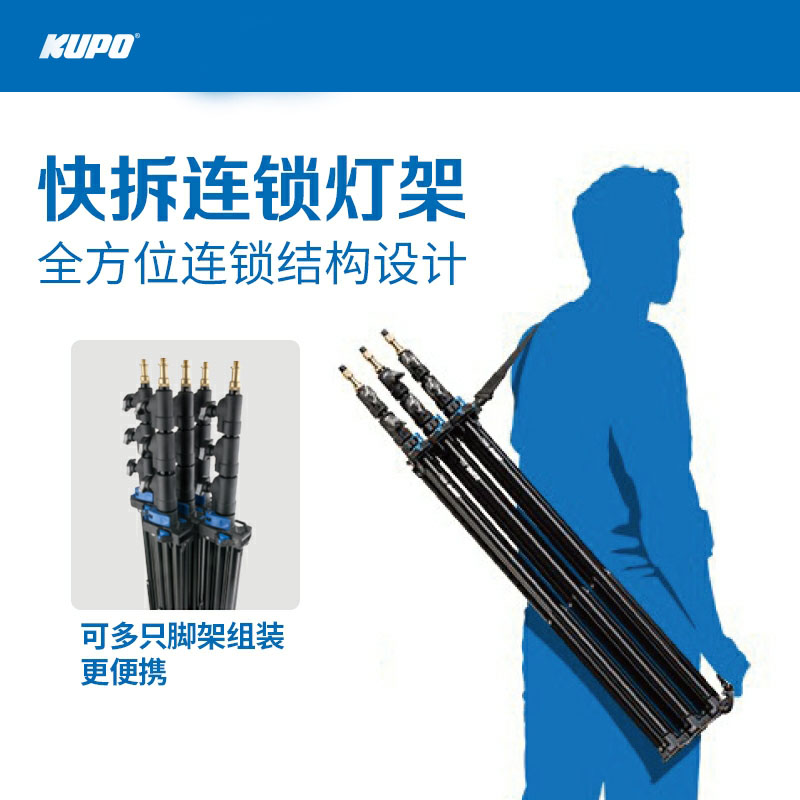 KUPO快拆拼接便收纳气垫缓冲灯架