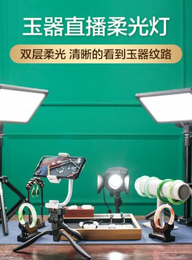 南冠直播拍摄古玩翡翠玉器常亮灯