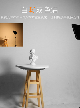 神牛P260C常亮柔光灯LED长亮柔光双色温补光灯无线遥控调节打光灯