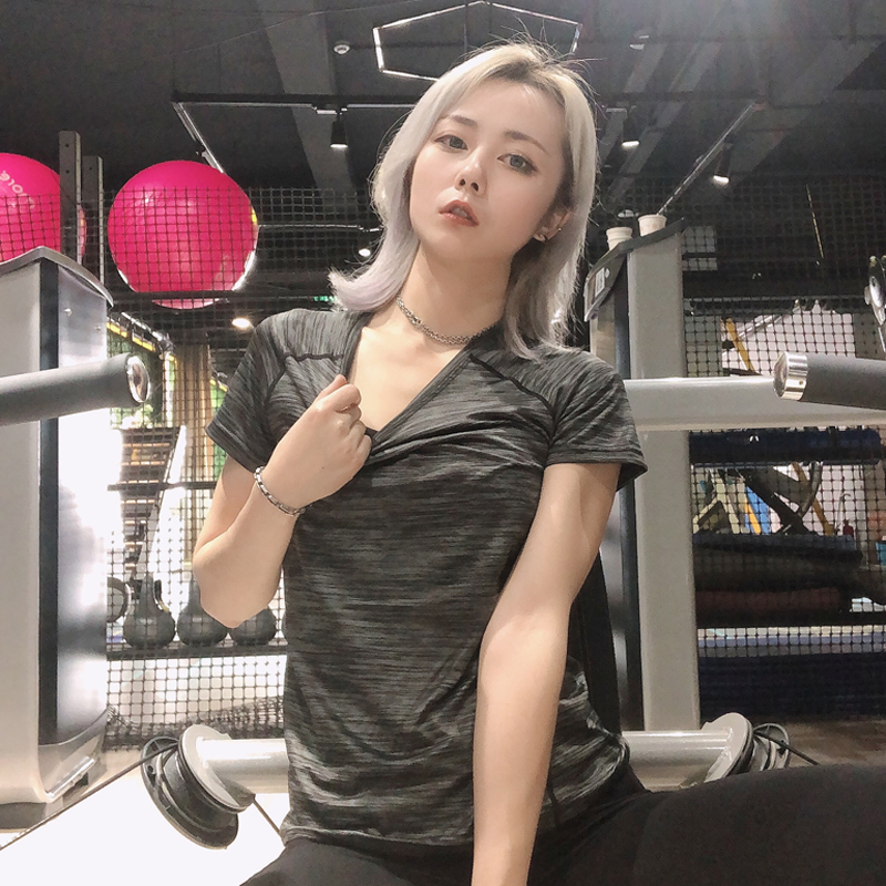 速干衣女短袖薄款户外运动跑步迷彩冰丝团服夏快干宽松圆领t恤女