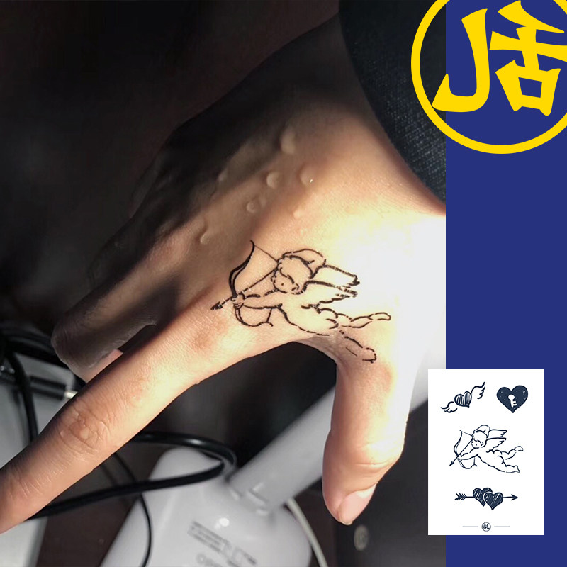 【满20包邮】丘比特纹身贴防水小清新可爱ins风小图案原创持久
