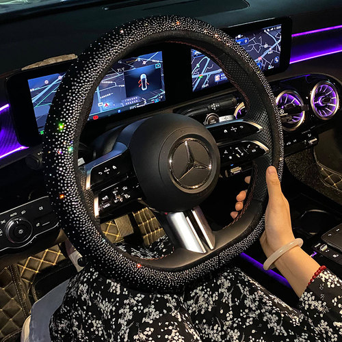 迷魅四季通用短绒方向盘套