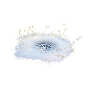 汽车防滑垫女神珍珠毛毛驾驶台置物垫香水公仔摆件车内车载底座垫