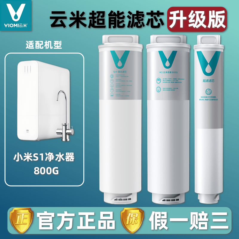 云米适用小米净水器S1-800G滤芯