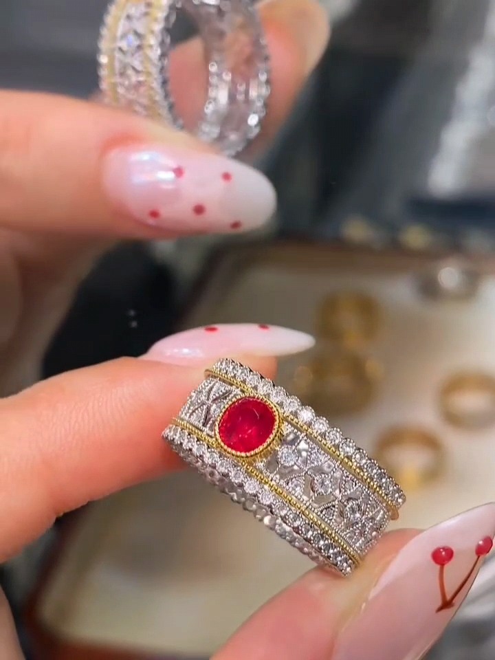 天然无烧鸽血红红宝石戒指58分 金重3.44g 布契拉提风格 颜色艳丽,珠宝/钻石/翡翠,手饰,淘宝优惠券,粉丝福利购,淘宝优惠卷