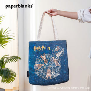 paperblanks佩兰克哈利波特周边联名帆布包单肩环保袋棉布收纳袋个性创意高档文艺休闲包包斯莱特林周边包包