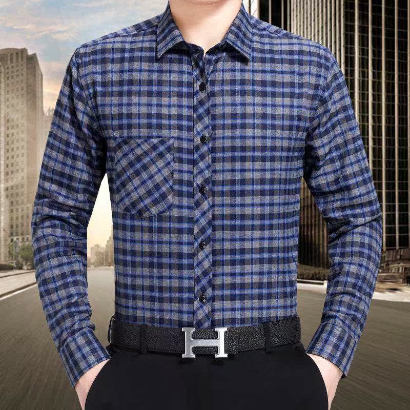 柒牌官网热卖男式长袖衬衫春秋新款中年免烫衬衣商务丝光棉翻领男在类目 男装, 衬衫中 - 来自Buy2taobao.com提供专业的淘宝代购服务