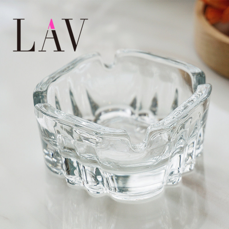 原装进口土耳其LAV创意透明玻璃家用酒店居家 烟灰缸 特色设计