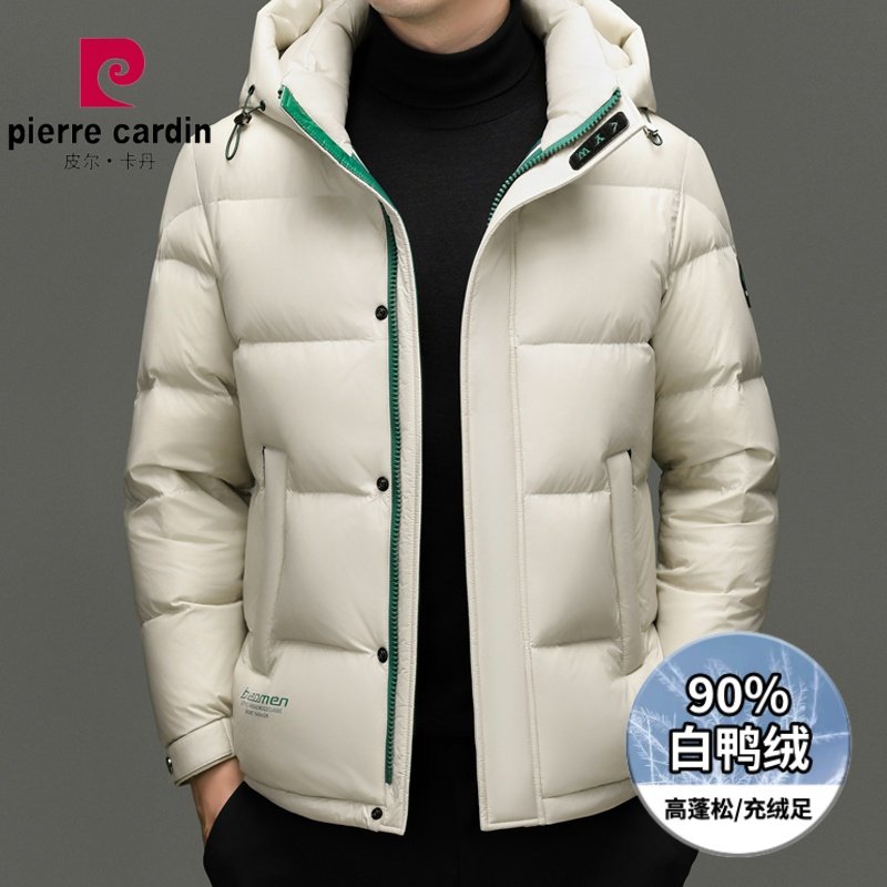 皮尔卡丹男士冬季保暖羽绒服
