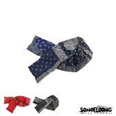 SONOFLOONG复古腰果花羽绒围巾鹅绒围脖保暖美式 bandana潮牌保暖