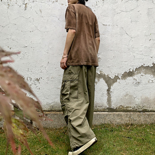 SONOFLOONG复古宽松长裤M51罩裤