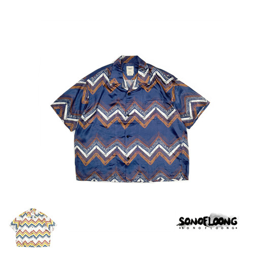 SONOFLOONG日系复古古巴领短袖