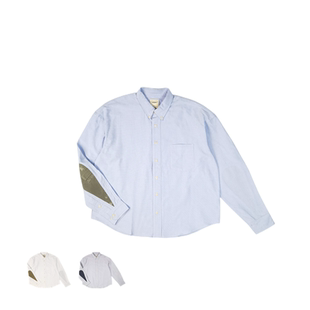 SONOFLOONG廓形水洗破壞水滴襯衫 SHIRT 長絨棉牛津紡廓形ALBACORE