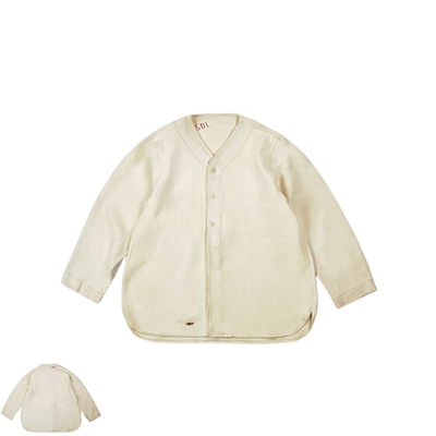 SONOFLOONG九分袖鹿皮复古衬衣