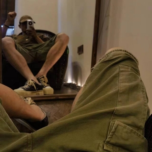 裤 SONOFLOONG复古M65短裤 水洗做旧多袋工装 M51中裤 VISVIM潮 男美式